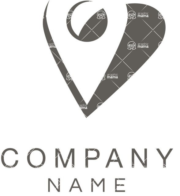 Business Logo Templates - vector graphics in a pack from GraphicMama - Navigation Logo Design with a Pin
